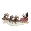 Santa Claus | Goodwill Glitter Ice Santa Sleigh With Deer S 30107