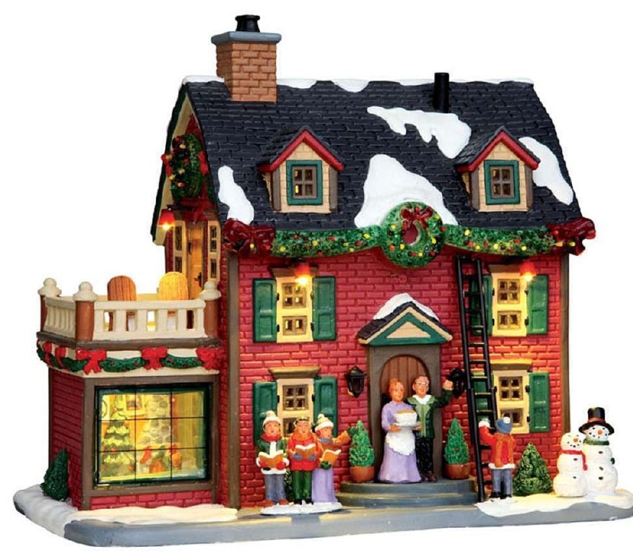 Christmas Villages | Lemax Lemax Decorating The New England Hearth, With 4.5V Adaptor 45726 Lemax Caddington Village