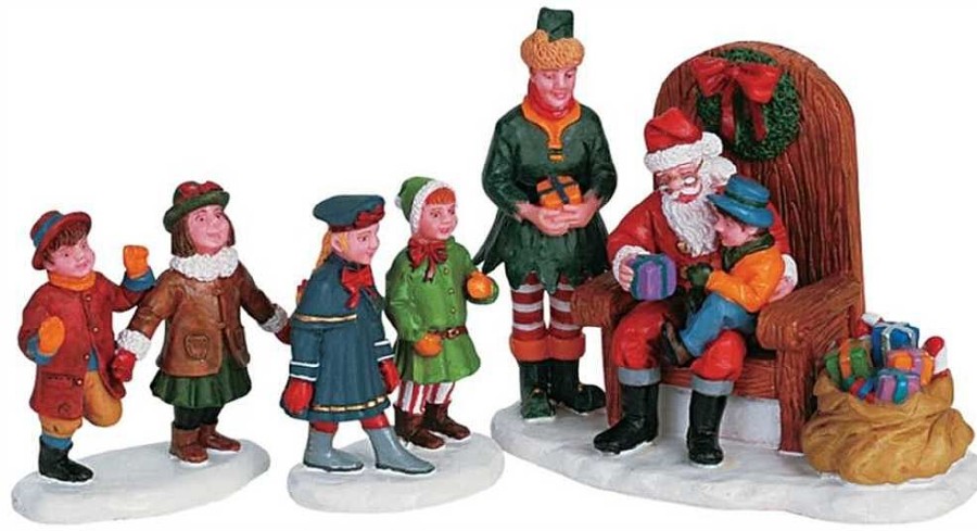 Christmas Villages | Lemax Lemax Visiting Santa 62276 - Lemax Caddington Village