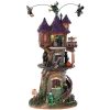 Halloween Villages | Lemax Lemax Witches Tower, With 4.5V Adaptor 85301 Lemax Spooky Town