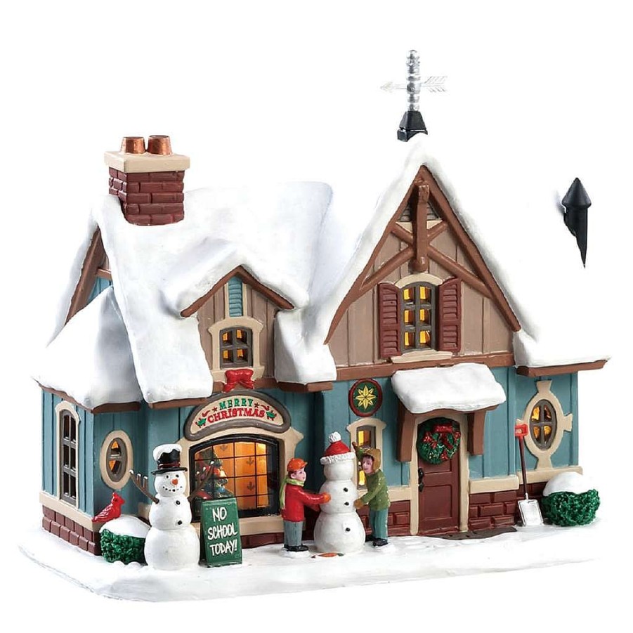 Christmas Villages | Lemax Lemax Village 85356 Snow Day!, B/O Led 85356