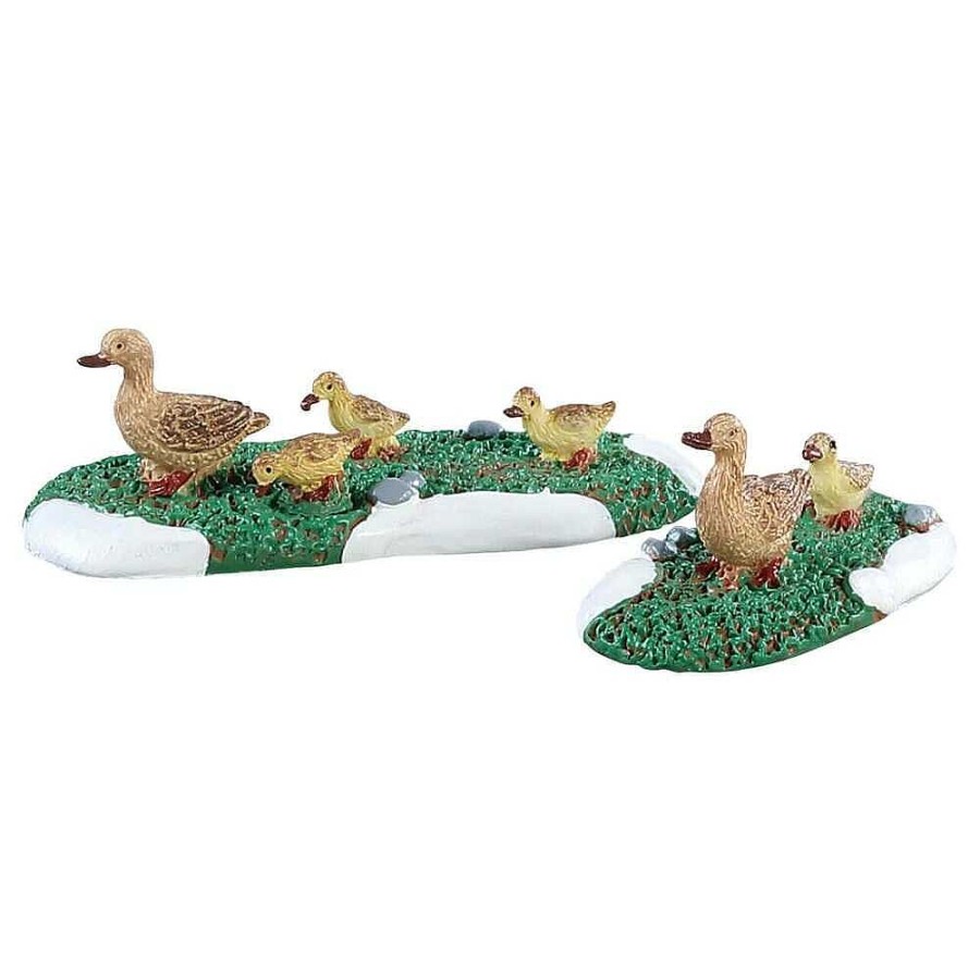 Christmas Villages | Lemax Lemax Village 2021 Ducks, Set Of 2 82612