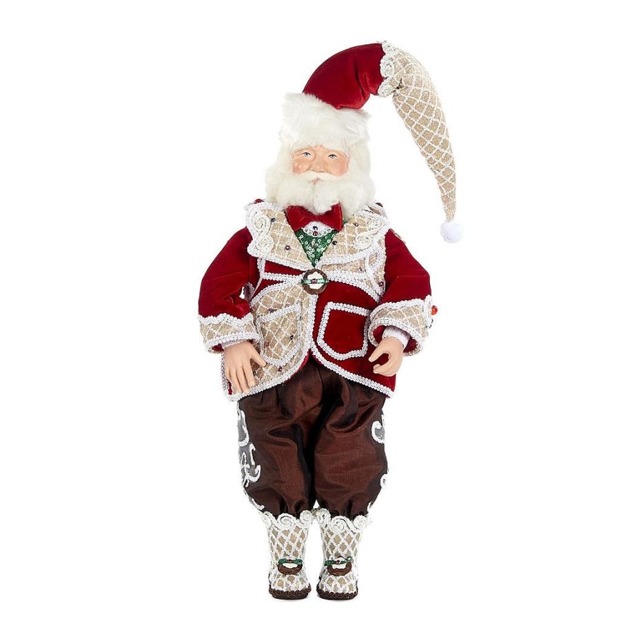 Santa Claus | Katherine Collection Katherine'S Collection Sweet Xmas Santa Doll Red/Brown 28-828252 28-828252