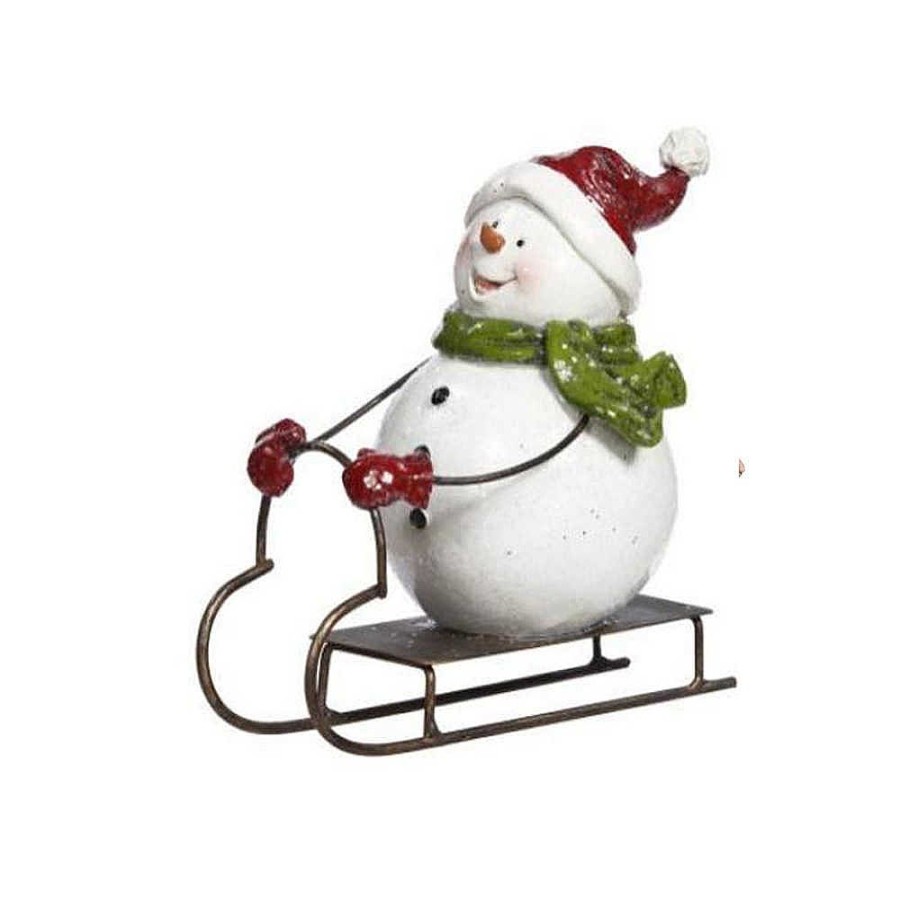 Home Decors | Mark Roberts Mark Roberts Snowman Sledding 64-81364