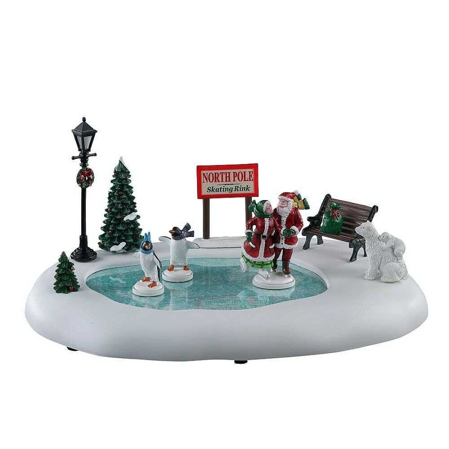 Christmas Villages | Lemax Lemax Village 2021 North Pole Skating Rink 14837