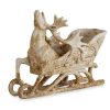 Traditional | KKInteriors K&K Interiors 51906A - Glitter And Rust Deer Sleigh