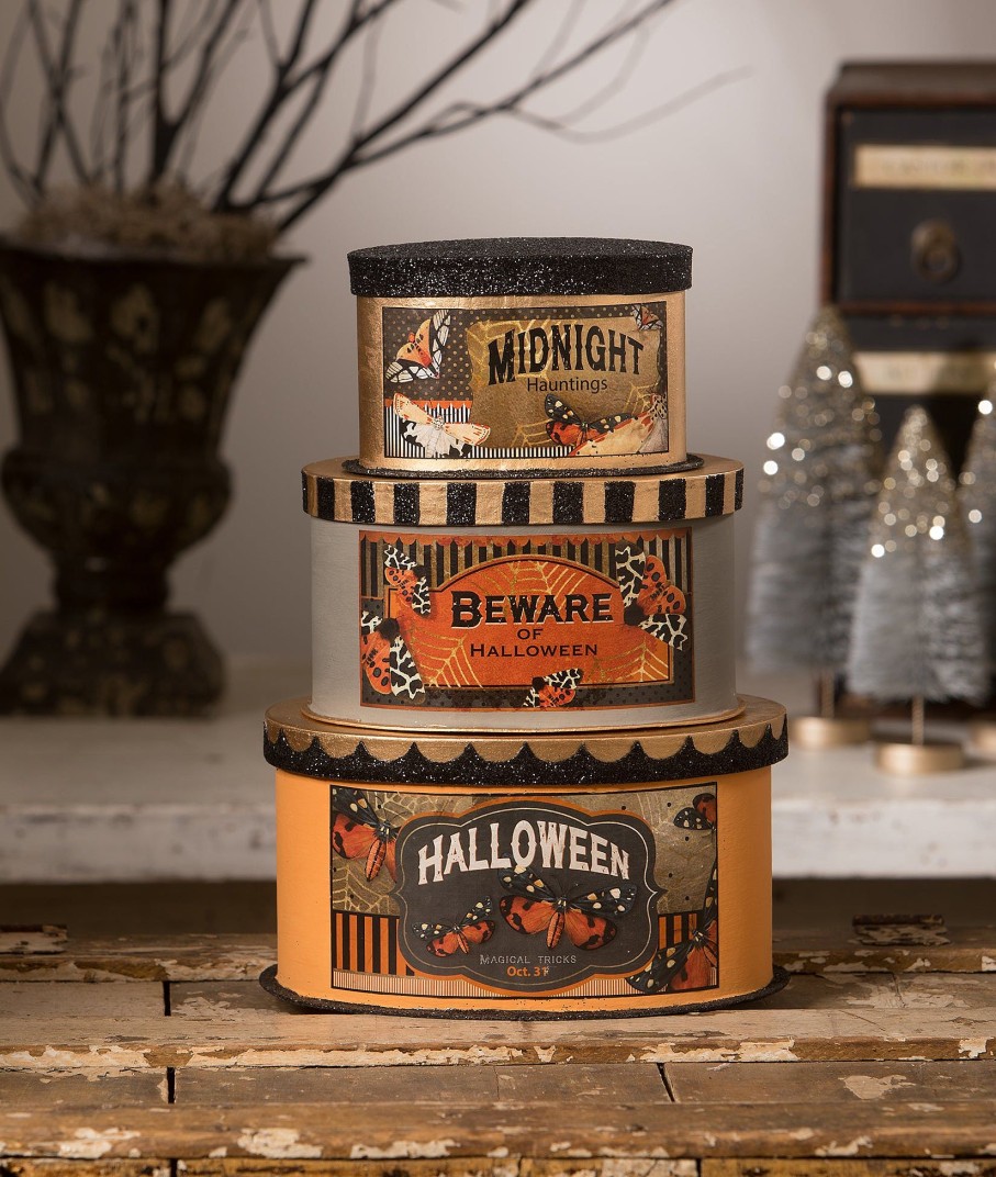 Halloween | Bethany Lowe Halloween Moth Boxes S3 Tl2353 Bethany Lowe