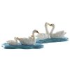 Christmas Villages | Lemax Lemax Village 2021 Swans, Set Of 2 82613