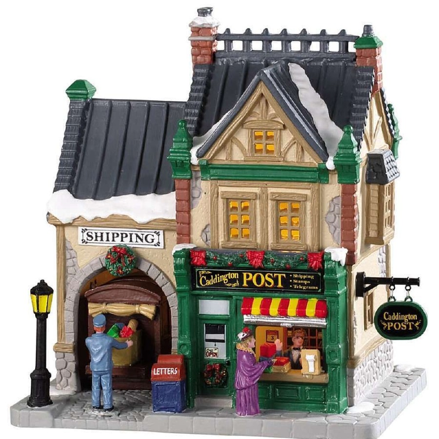 Christmas Villages | Lemax Lemax Caddington Post, B/O Led 85364 Lemax Caddington Village