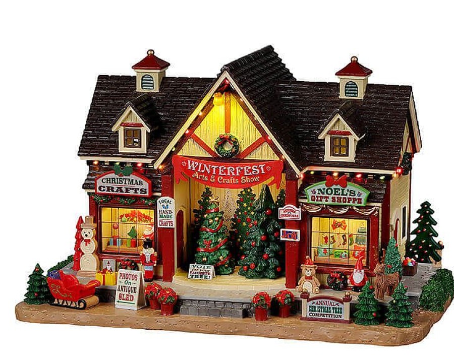 Christmas Villages | Lemax Winterfest Arts & Crafts Show, With 4.5V Adap