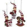 Christmas Tree | Kurt Adler Kurt S. Adler Nyc C8844 Elf With Toys Ornament 3 Assorted