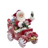 Santa Claus | Kurt Adler Kurt Adler Nyc Fa0105 Fabrich Musical Santa In Candy Car