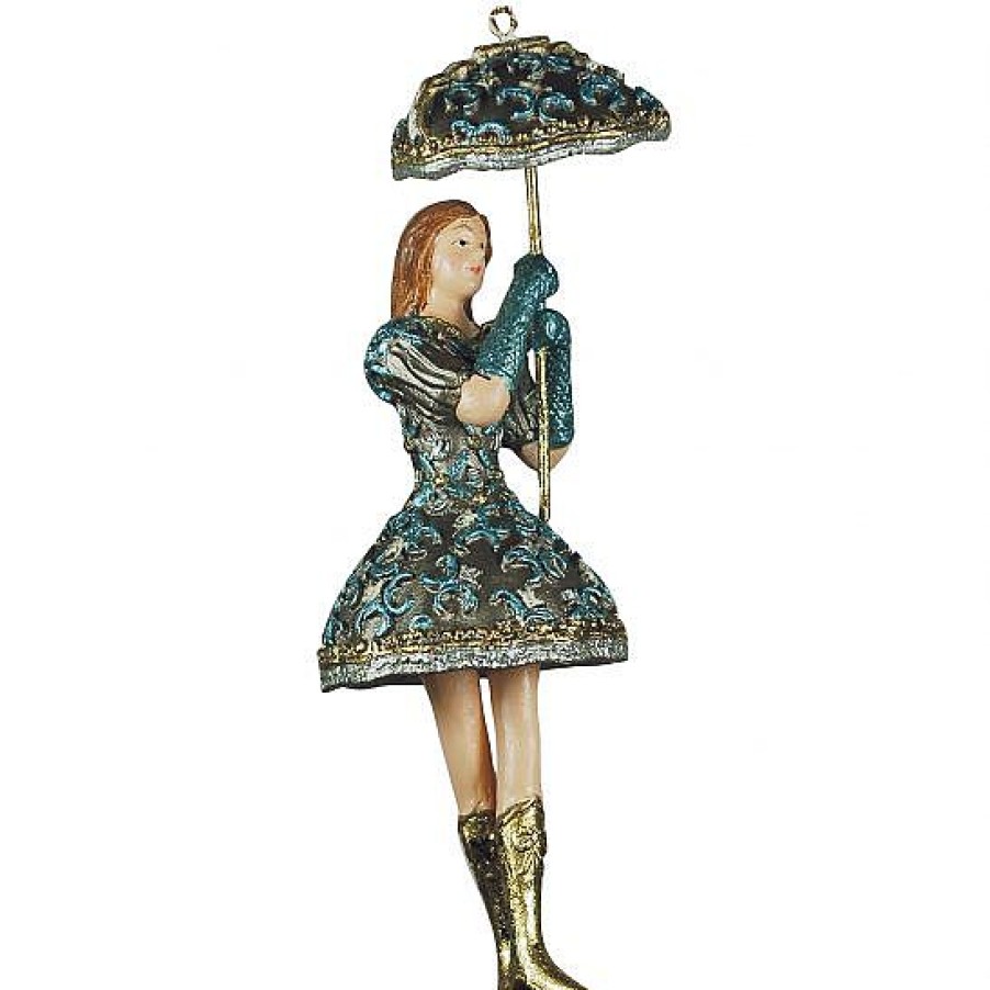 Alice | North Pole North Pole Alice In Wonderland Ornament With Umbrella