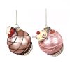 Christmas Tree | Goodwill Glass Cupcake Ball Ornament 2 Assorted Tr 27424