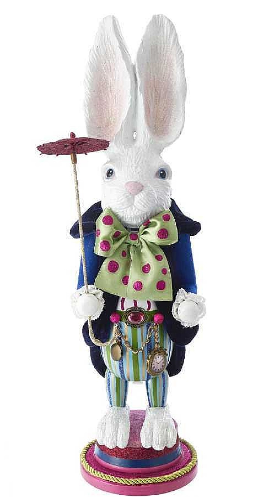 Nutcrackers | Kurt Adler Kurt Adler Ha0382 Hollywood White Rabbit Nutcracker