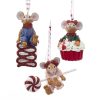 Christmas Tree | Kurt Adler Kurt Adler Nyc H5141 Candy And Cupcake Mouse Ornaments, 3 Assorted