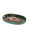 Home Decors | Goodwill Oval Santa With Toys Tray Y 61323