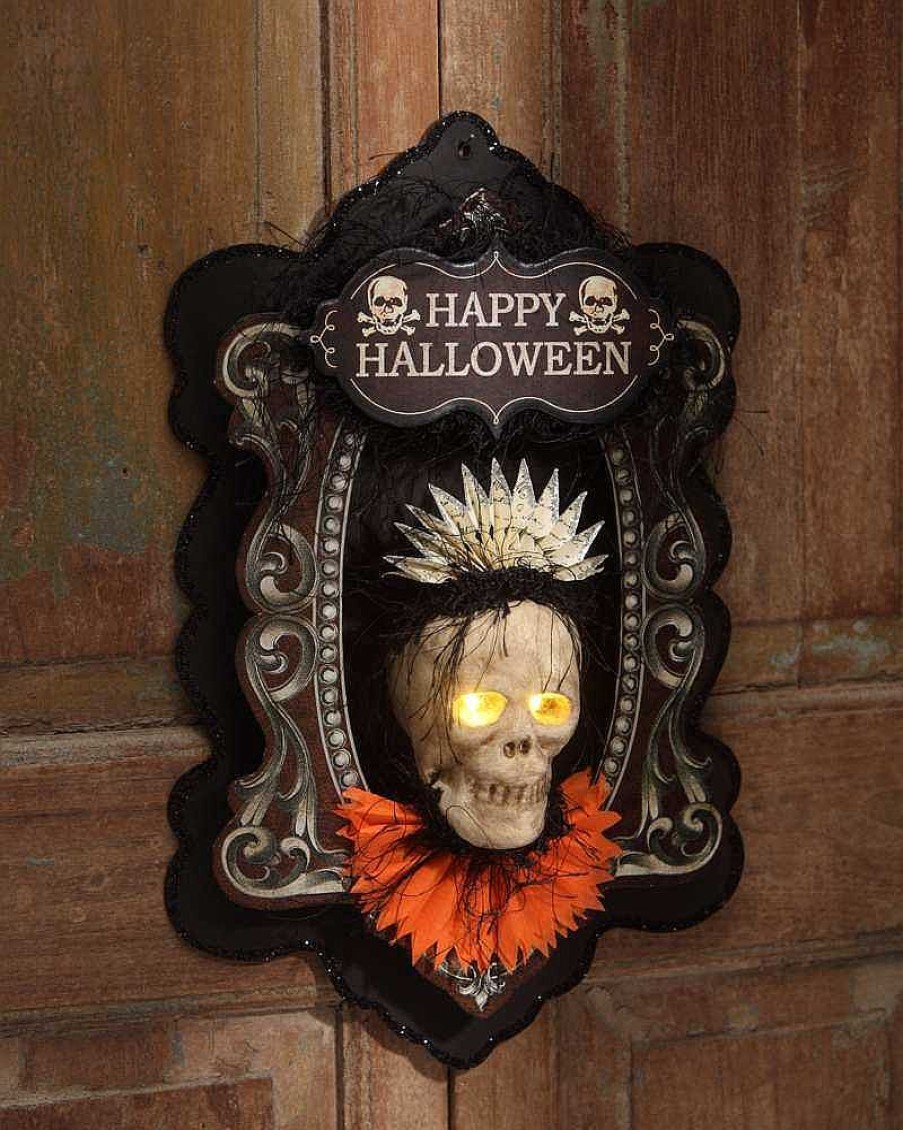 Halloween | Bethany Lowe Lo6464 Bethany Lowe Skeleton Wall Plaque