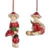 Christmas Tree | Goodwill Goodwill Belgium D 46138 Boy On Mushroom 2 Assorted Ornaments