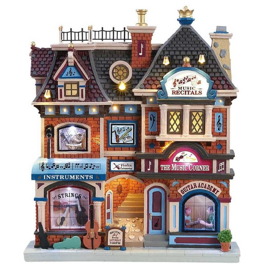 Christmas Villages | Lemax Lemax The Music Corner 85317 - Lemax Facade Collection