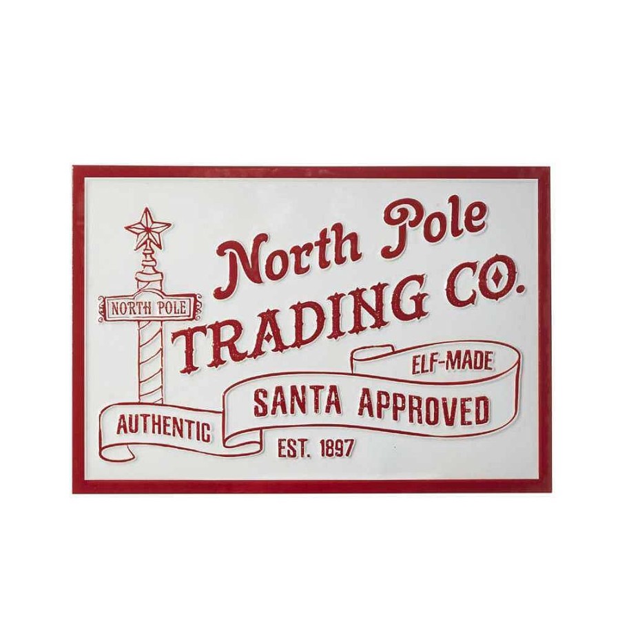 Home Decors | Raz Imports Raz Imports North Pole Trading Company Wall Art 4036322