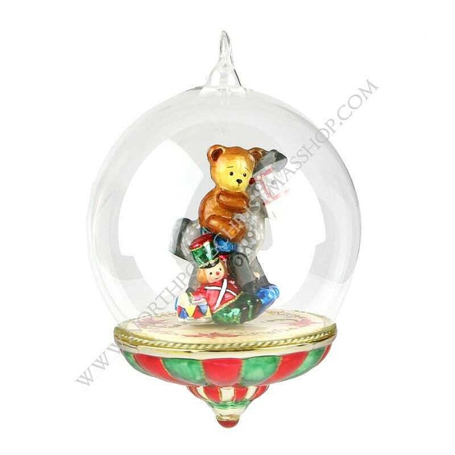 Glass Baubles | Komozja Famiily Komozja Family Mostowski Globe With Toys (Teddy,Horse,Drummer)