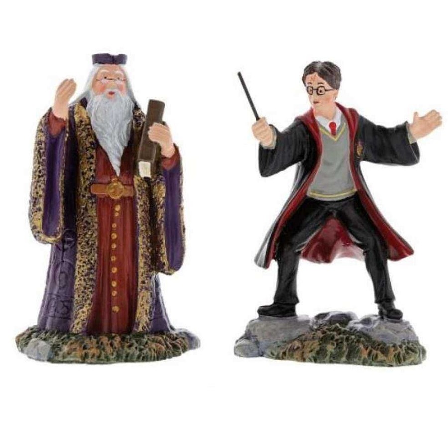 Christmas Villages | Department56 Harry And The Headmaster Figurine 6002314 Department56 Harry Potter Village