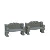 Christmas Villages | Lemax Lemax Stone Bench, Set Of 2 74612 Lemax General