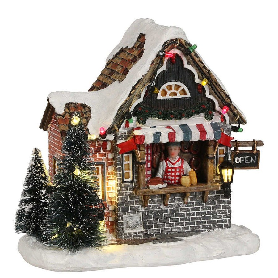 Christmas Villages | Luville Luville Collectables Smoked Sausages Battery Operated 1034044