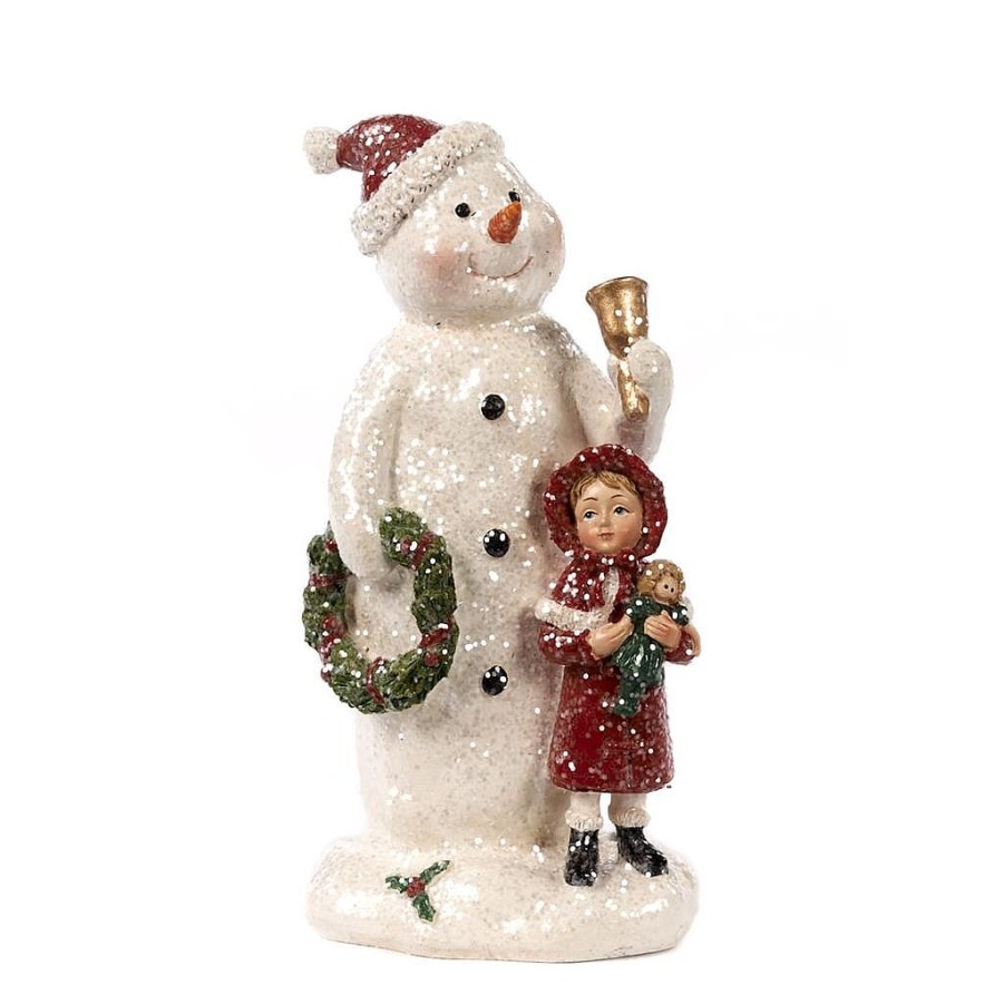 Traditional | Goodwill Glitter Ice Snowman With Girl S 30103