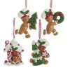 Gingerbread | Kurt Adler Kurt Adler Nyc H5550 Gingerbread Children Cookie Ornaments, 4 Assorted