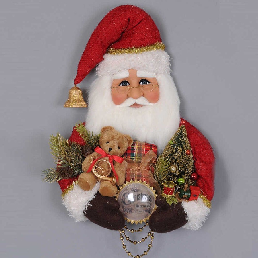 Santa Claus | Karen Didion Karen Didion Originals Red Vintage Santa Head Sh18-05