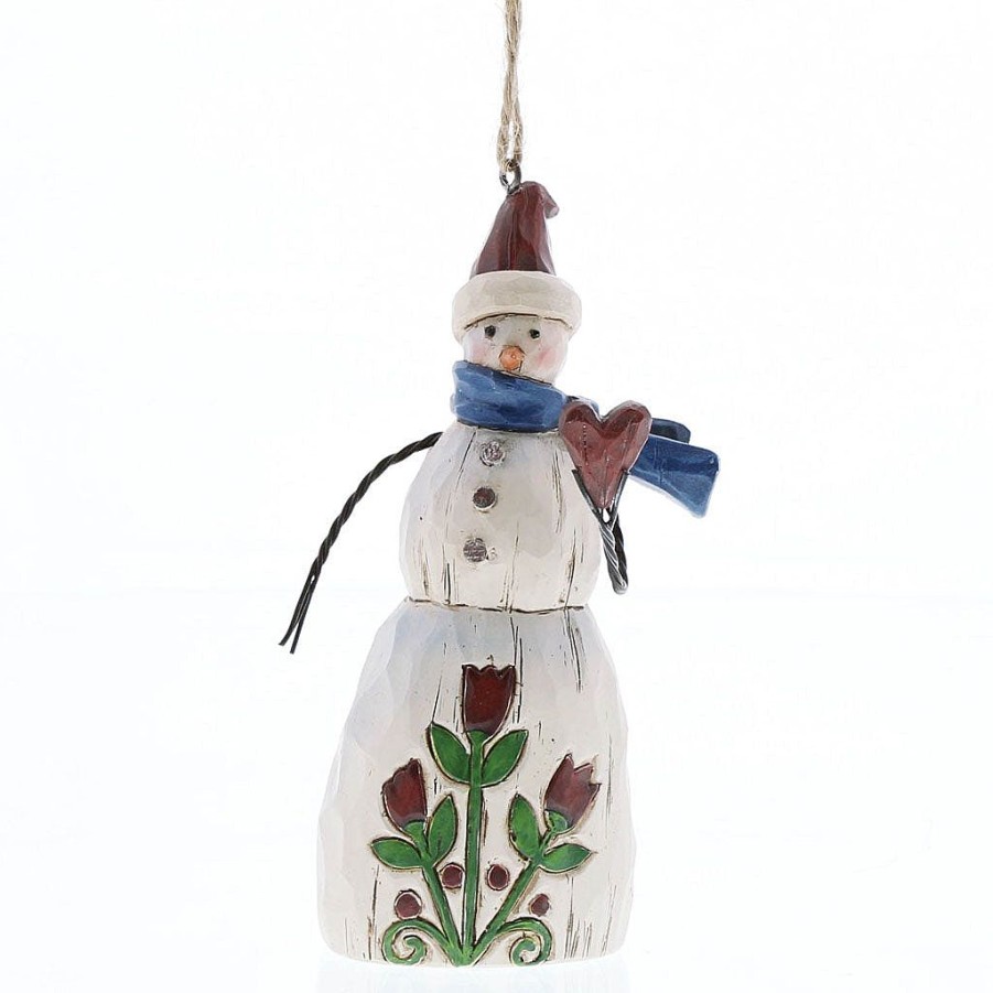 Christmas Tree | Jim Shore Jim Shore 4058773 Folklore Snowman With Heart (Hanging Ornament)