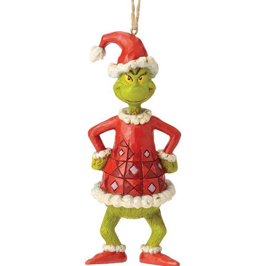 Christmas Tree | Jim Shore Jim Shore 6002074 Grinch Dressed As Santa (Hanging Ornament)