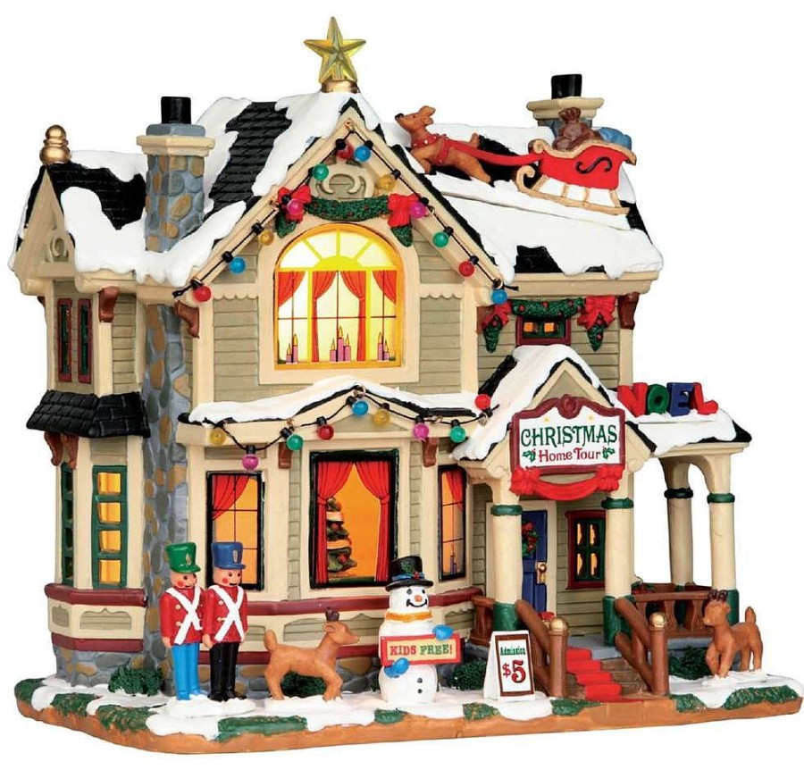 Christmas Villages | Lemax Lemax Village 55932 Christmas Home Tour, B/O Led 55932