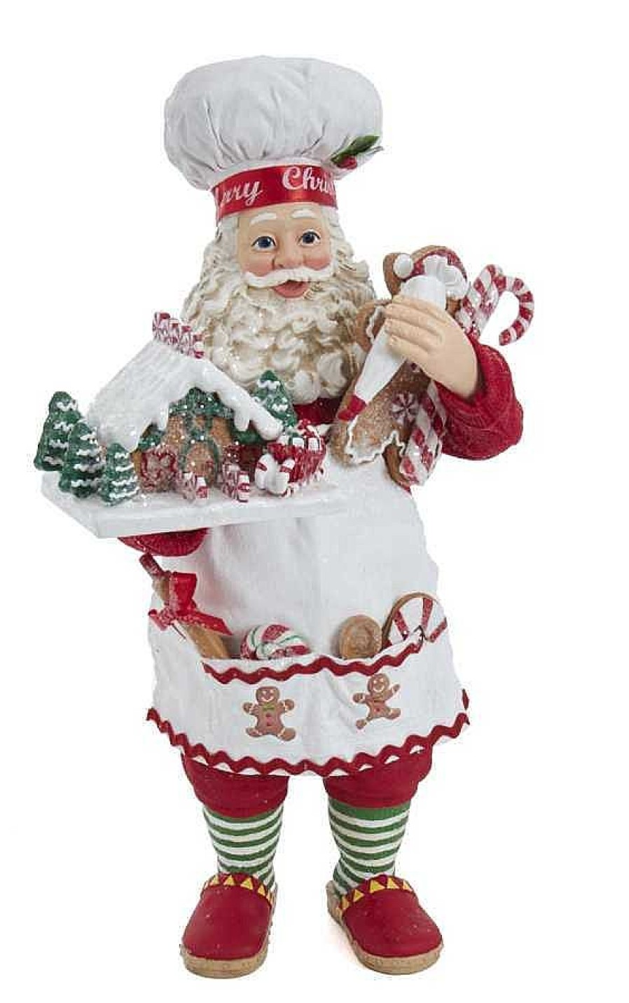 Santa Claus | Kurt Adler Kurt Adler Fa0128 Fabriche Gingerbrd Chef Santa