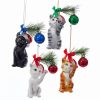 Glass Baubles | Kurt Adler Kurt S. Adler Nyc Nb1141 Noble Gems Glass Xmas Cat 4 Assorted