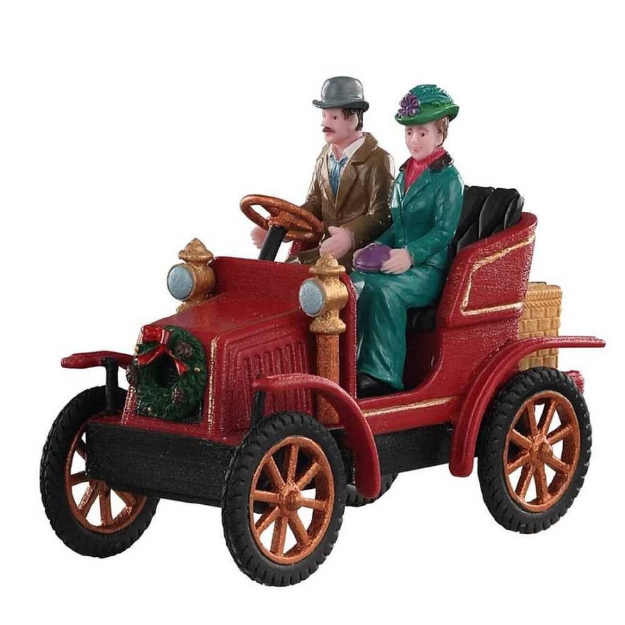 Christmas Villages | Lemax Lemax First Car In Town 93426 - Lemax Caddington Village