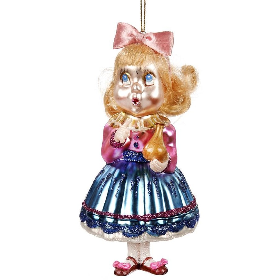 Alice | Goodwill Glass Alice In Wonderland Ornament Tr 27328