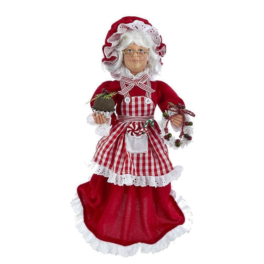 Santa Claus | Kurt Adler Kurt Adler Nyc Kk0067 Ksa Kringles Mrs. Claus With Apron