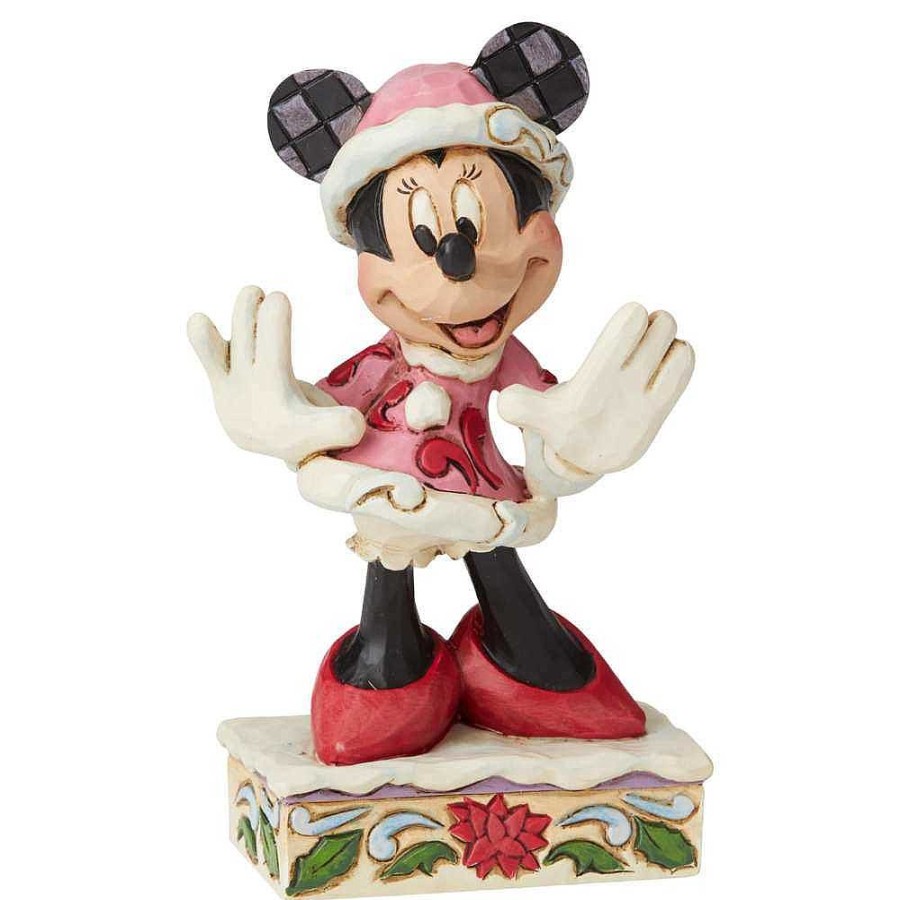 Disney World | Jim Shore Jim Shore Festive Fashionista (Minnie Mouse Christmas Figurine) 6002843