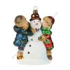 Glass Baubles | Komozja Famiily Komozja Family Mostowski Children With Snowman