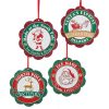 Christmas Tree | Kurt Adler Kurt S. Adler Nyc C6884 Santa Seal Of Approval Ornament 4 Assorted