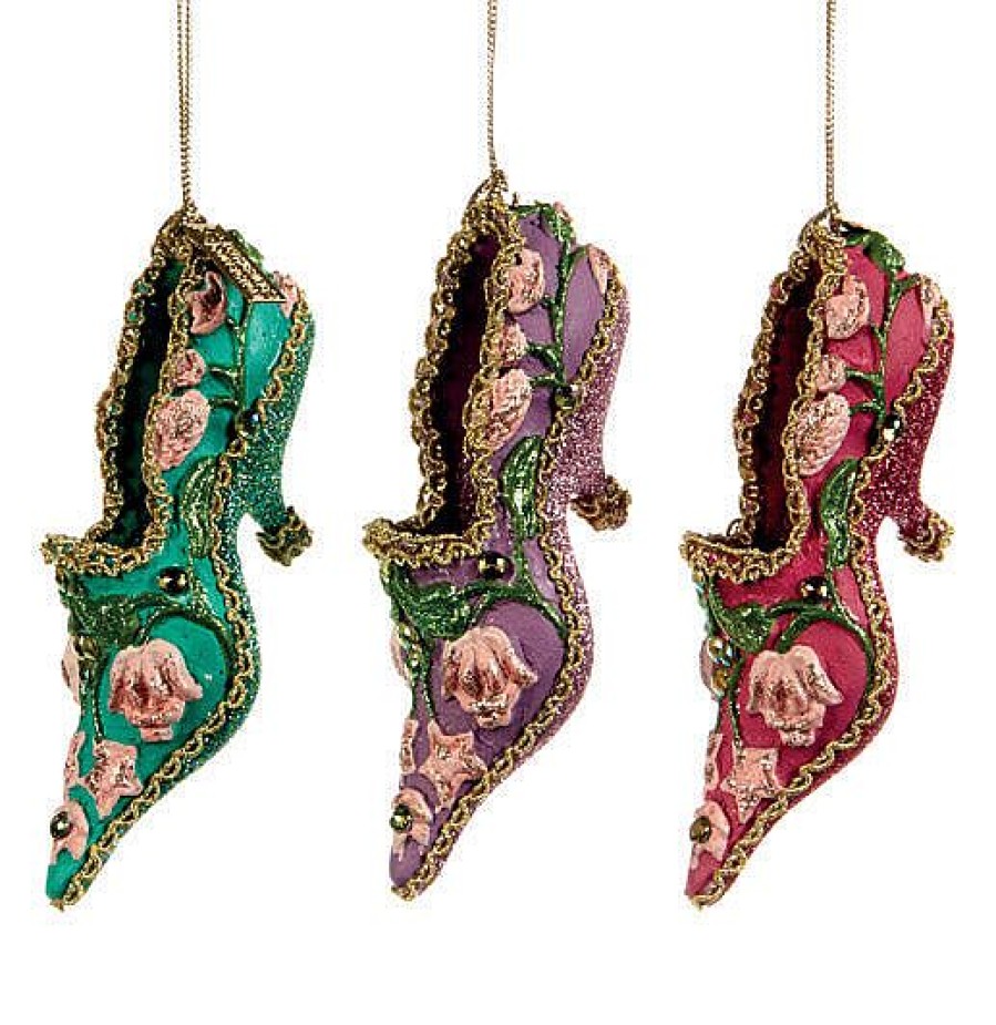 Christmas Tree | Katherine Collection Katherine'S Collection Shoe Ornament 3 Assorted Kc 28-728597