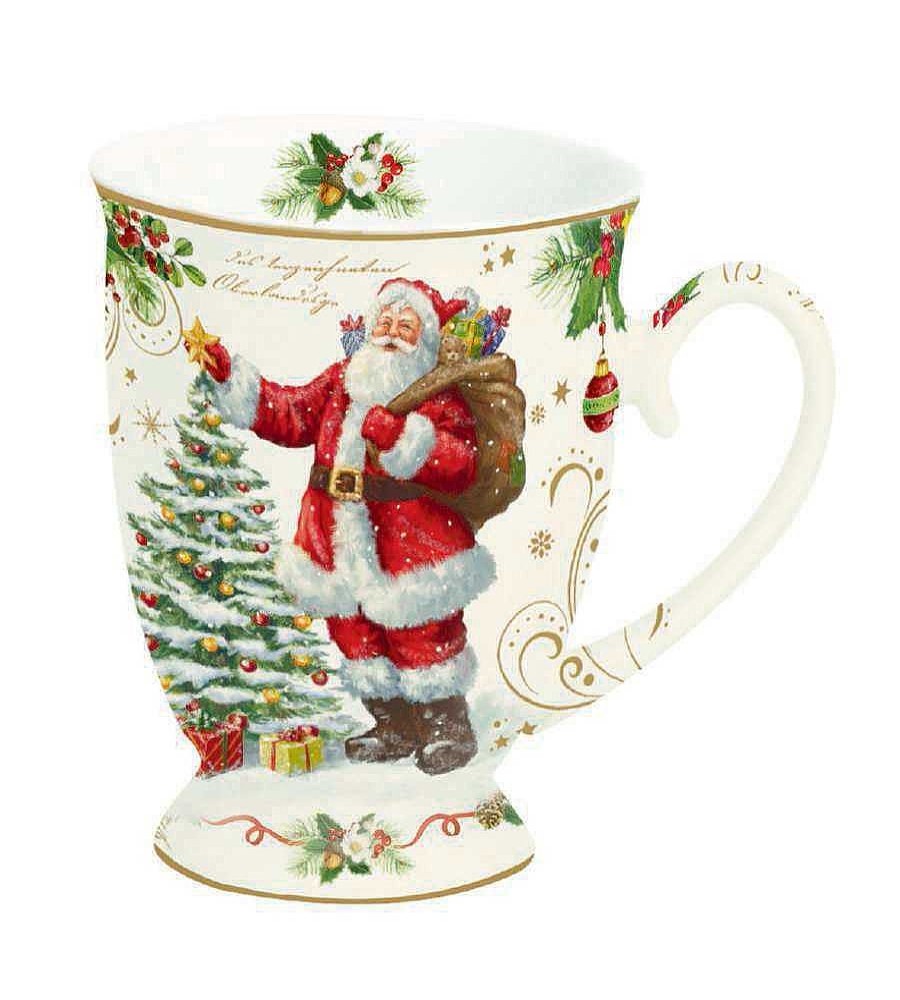 Tableware | Easy Life Christmas Tableware: Footed Mug In High Quality Fine China