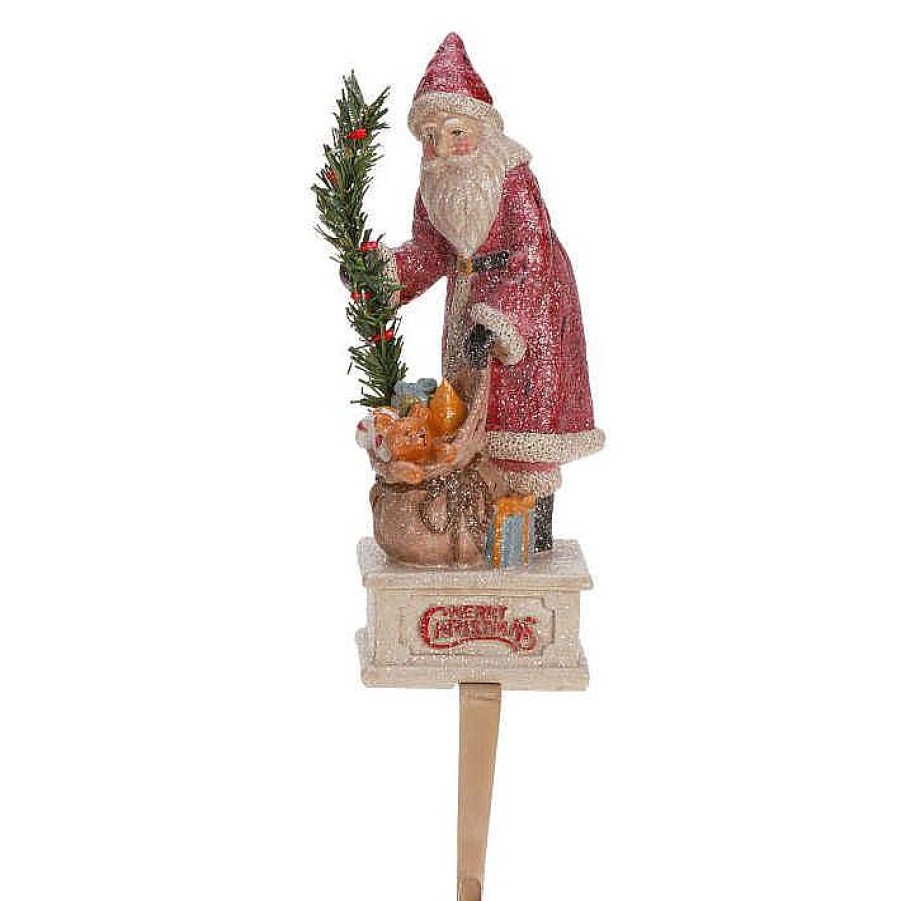 Santa Claus | Mark Roberts Mark Roberts Bavarian Santa 64-20882 Stocking Holder