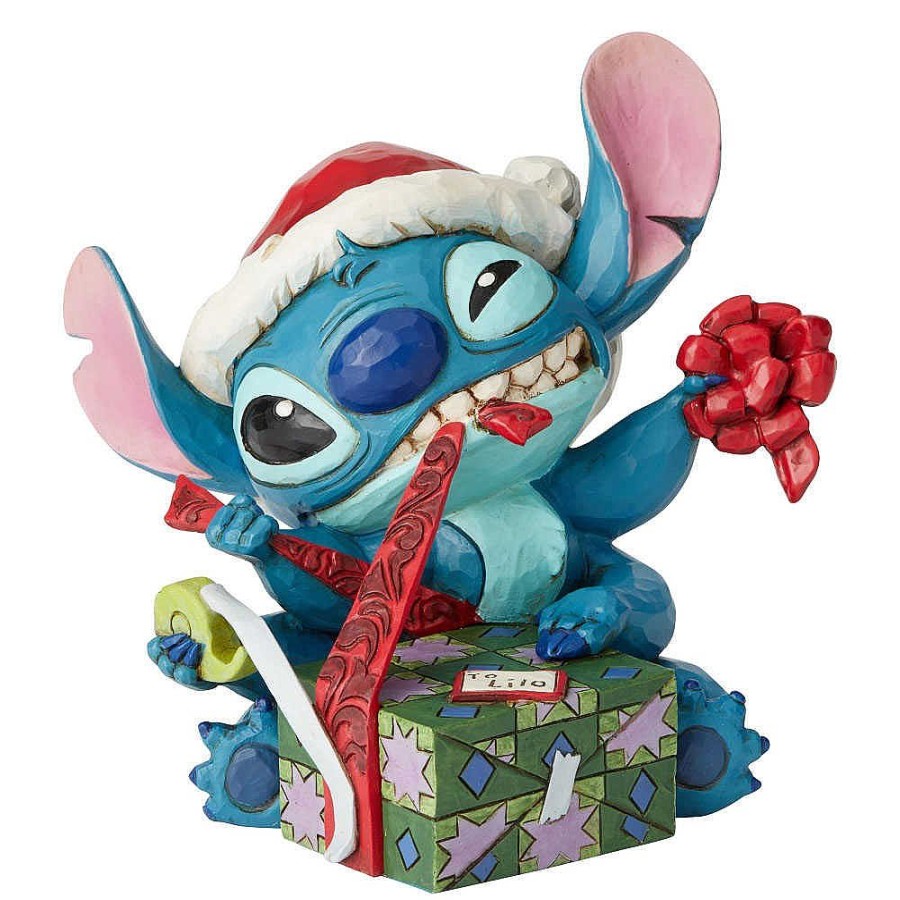 Disney World | Jim Shore Jim Shore Stitch With Santa Hat 6002833