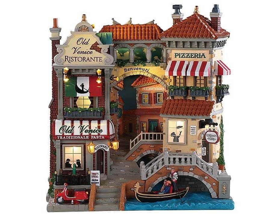 Christmas Villages | Lemax Venice Canal Shops, B/O (4.5V)