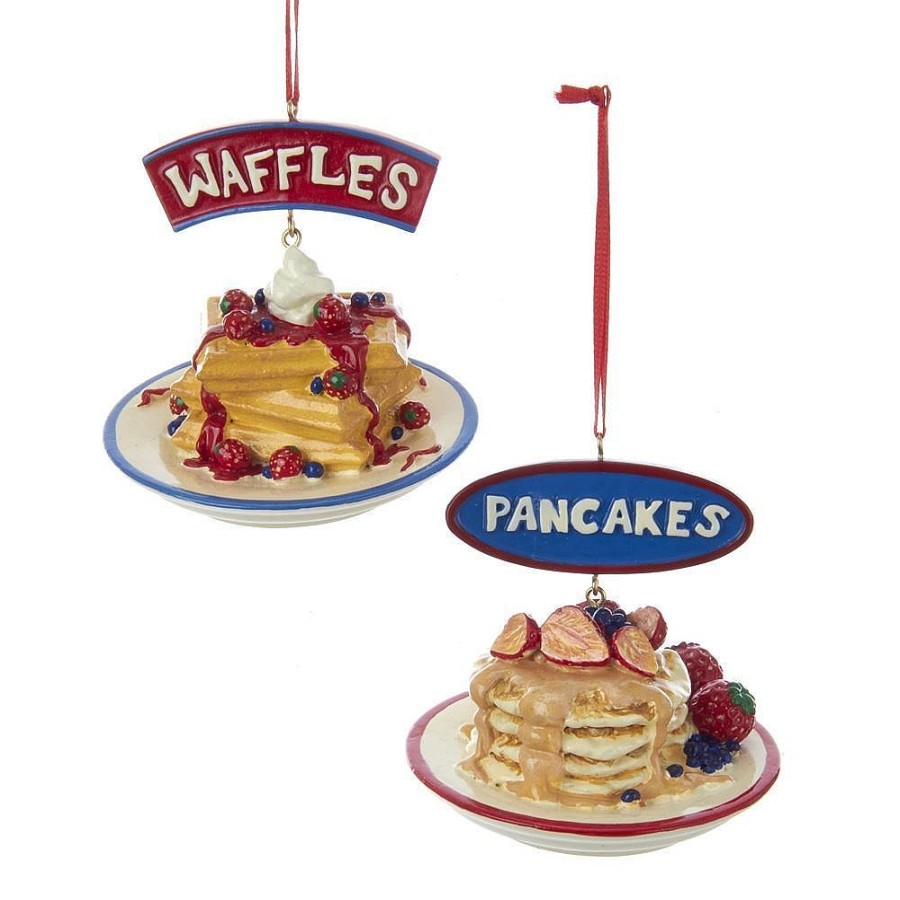 Christmas Tree | Kurt Adler Kurt Adler Nyc A1872 Waffles And Pancakes Ornaments, 2 Assorted