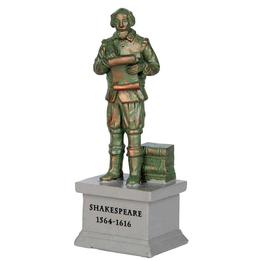 Christmas Villages | Lemax Lemax Village 2021 Park Statue Shakespeare 64075